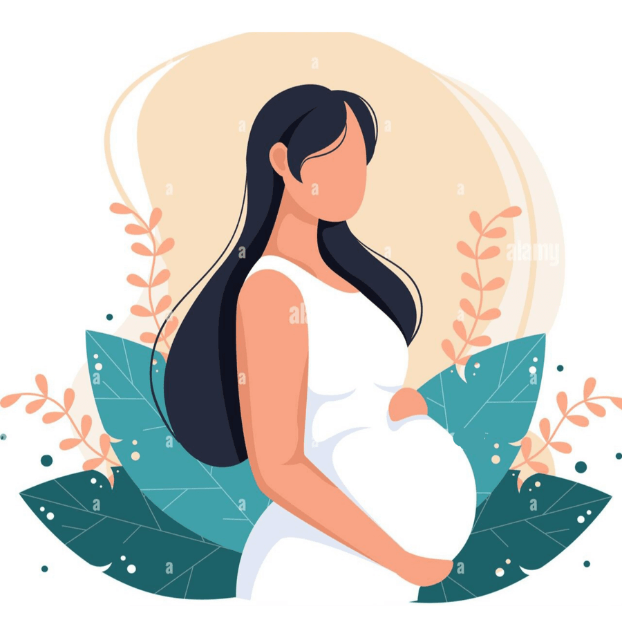 Illustration d’une femme enceinte